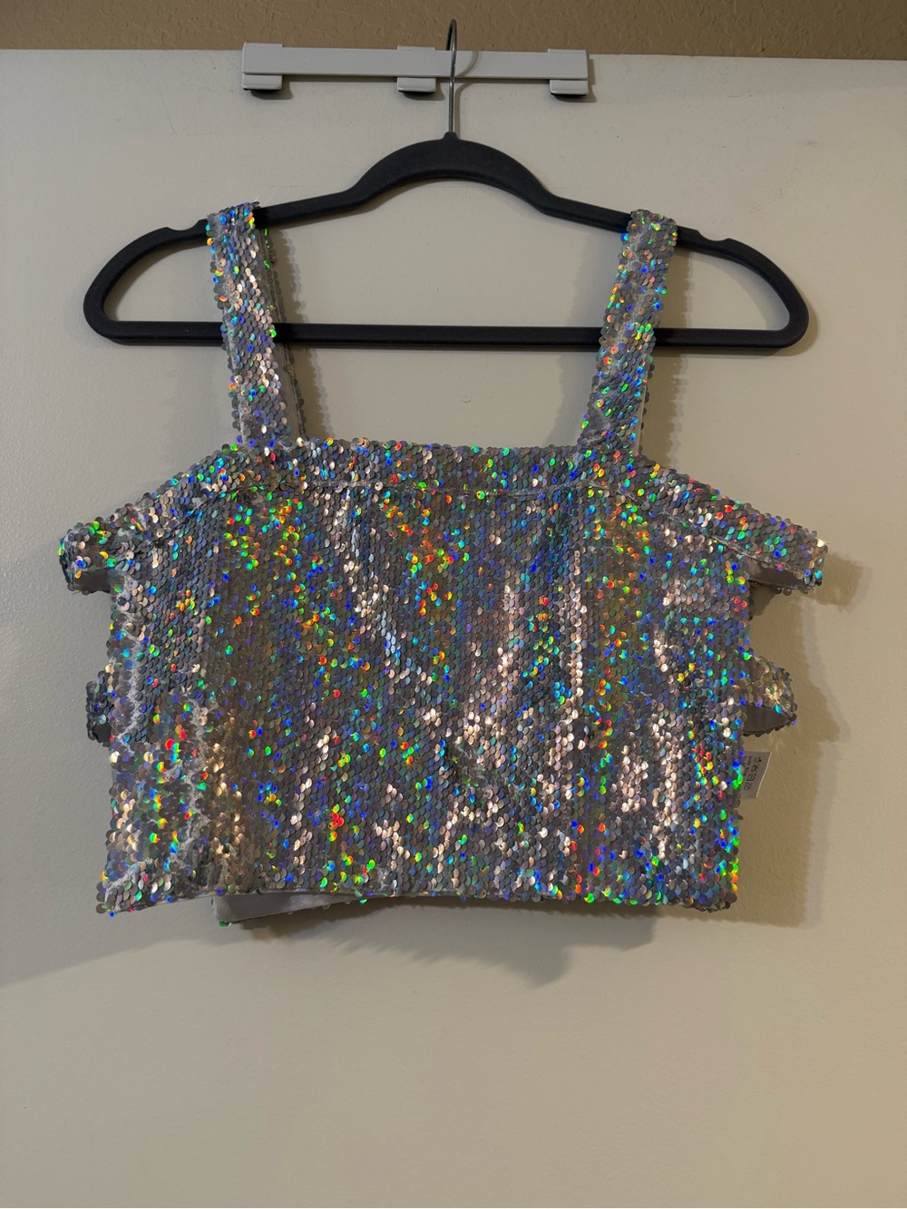 Superdown Sequin Crop Top